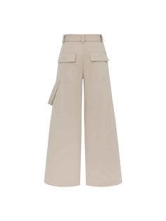 MO&Co. Women's Straight Leg Cargo Pants Elevate your casual style with our pants. Crafted from a comfy cotton blend, these pants offer a relaxed fit and wide legs that will pool effortlessly over your shoes. The folded details at the knee add a touch of industrial chic. Perfectly pairs with a fitted top for a laid-back yet trendy look. Features : - Relaxed fit, wide leg, full length- Knee pleated design, including belt- Multi cargo pockets and flap pocket at the back Code: MBD1PATT07The back len Loosely Fitted Beige Wide Leg Pants With Side Pockets, Spring Full Length Cargo Pants With Five Pockets, Beige Wide Leg Cargo Pants With Five Pockets, Spring Utility Wide Leg Chinos, Spring Utility Wide-leg Chinos, Chic Cotton Parachute Pants With Tapered Leg, Chic Full-length Pants With Patch Pockets, Spring Parachute Pants With Patch Pockets, Baggy Cotton Pants For Work