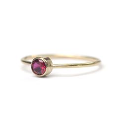 Garnet Solitaire Circa Ring � Favor Jewelry Minimal Engagement Ring, Copper Accessories, Modern Silver Jewelry, Silver Jewelry Box, Bronze Jewelry, Made Jewelry, Minimal Jewelry, Silver Engagement Rings, Affordable Jewelry