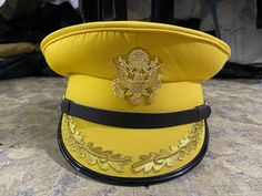 United States US Army HAT Military Officer Uniform Cap Hand Embroidered Gift For Him / Her Buy With Confident Satisfaction Guaranteed Embroidered Gold Cap Hat, Gold Embroidered Cap Hat, Gold Embroidered Cap, Officer Uniform, Hand Embroidered Gifts, Military Memorabilia, Army Hat, Bubble Wrap Packaging, Military Officer