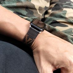 CLASSIC BROWN FLOWER LUXURY IWATCH STRAP – THEROXYMOB Luxury Black Watch Band For Everyday Use, Luxury Black Watch Bands, Luxury Black Apple Watch Band, Luxury Black Leather Strap Watch Bands, Luxury Adjustable Black Apple Watch Band, Luxury Black Watch Bands With Bracelet Strap, Luxury Leather Watch Accessories With Black Band, Luxury Black Leather Watch Bands, Luxury Rectangular Black Band Watch Accessories