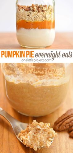 Pumpkin Pie Overnight Oats, Breakfast Overnight, Pumpkin Overnight Oats, Breakfast Oats Overnight, Pumpkin Oats, Pumpkin Breakfast