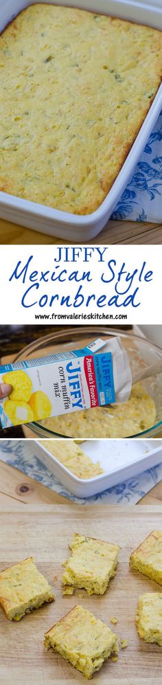 this mexican style cornbread casserole is made with only three ingredients and it's ready to be eaten