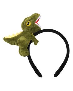 Dino Danger Headband 'cause you're a rare breed! This black headband is decorated with a fuzzy T-rex plushie that'll really get u into that prehistoric party vibes. Crazy Dino Hat, Dinosaur Costume Hat, Dinosaur Beanie, Prehistoric Party, Body Chain Harness, Chain Harness, Couples Accessories, Halloween Fairy, Glitter Glasses