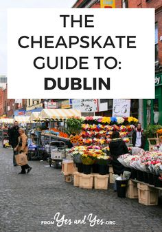 the cheapskate guide to dublin with text overlay that reads, the cheapskate guide to dublin