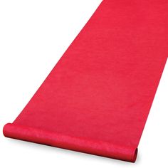 a red yoga mat on a white background