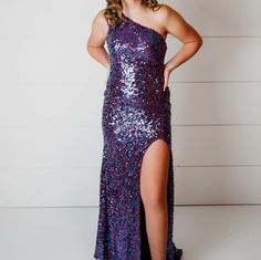 Great Condition Sequin Gown. Worn A Few Times For Pageants. Beautiful Dress. Mori Lee, Sequin Gown, Beautiful Dress, Color Purple, Beautiful Dresses, Sequin, Prom Dresses, Size 4, Prom