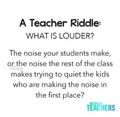 a teacher riddle with the words, what is louder? and an image of a man