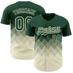 a green and white baseball jersey with the number 10 on it's left chest