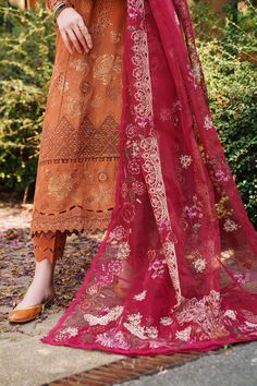 Brand: BAROQUEProduct Code: BQU-SL12-D08Collection: Baroque Swiss Lawn Vol-12 Unstitched Summer CollectionFabric: Swiss Lawn DESIGN DETAILS: Embroidered swiss lawn front (1.08 yards) Embroidered organza front border (1.08 yards) Embroidered lawn front & back border (2.16 yards) Dyed swiss lawn back (1 yard) Embroidered organza front & back border (2.16 yards) Embroidered swiss lawn sleeves (0.72 yards) Embroidered organza sleeves border (1.08 yards) Embroidered organza dupatta (2 yards) Embroidered organza dupatta borders (2 pc) Dyed cotton trouser (2.70 yards) DISCLAIMER:* Lining, Laces, and Tassels are not included in unstitched variants.* Embellishment items in stitched outfits are subject to market availability.* The actual colors of the outfit may vary from the colors being displayed Lawn Design, High End Shoes, Alkaram Studio, Organza Sleeves, Embroidered Organza, Online Shopping Websites, Organza Dupatta, Fabric Stores Online, Designer Suits