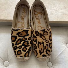 Leopard Print Espadrilles. Excellent Condition-Never Worn Espadrille Shoes, Sam Edelman Shoes, Sam Edelman, Me Too Shoes, Leopard Print, Espadrilles, Size 6, Women Shoes, Women Shopping