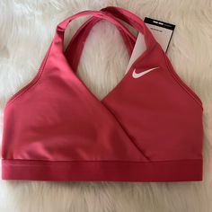 Nike Sports Bra Brand New Red Activewear For Sports, Red Activewear For Spring Sports, Red Activewear For Sports In Spring Season, Red Spring Activewear For Sports, Spring Athleisure Sports Bra For Sports Events, Spring Athleisure Activewear For Sports Events, Spring Sportswear Activewear, Functional Sports Bra For Training, Spring Season, Spring Training Moisture-wicking Sports Bra