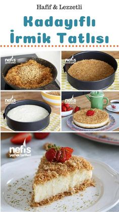 a collage of images showing different types of food and desserts in various pictures