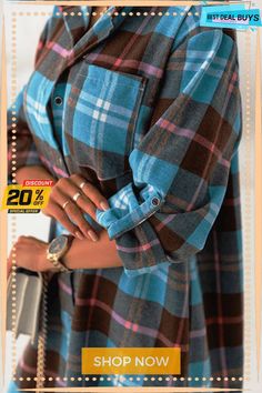 Oversized Plaid Button Shirt Dress Trendy Hats, Flannel Blouse, Collar Shirt Dress, Button Shirt Dress, How To Fold Sleeves, Trendy Hat, Collared Shirt Dress, A Piece Of Cake, Dress Sleeve Styles