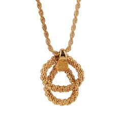 Boucheron Vintage Diamond Gold Necklace 0001774 Diamond Gold Necklace, Yellow Gold Necklace, Gold Diamond Necklace, Rope Necklace, Diamond Gold, Yellow Gold Pendants, Diamond Pendant Necklace, Vintage Diamond, Round Brilliant Cut Diamond