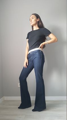 Vintage jeans from Karl Lagerfeld, size 26/34 Please note, that this vintage item is pre-owned. Due to different screen properties, colors may slightly vary from the photo. If you have any other questions, please, don't hesitate to message me at any time. Casual Dark Wash Flared Hem Bottoms, Retro Mid-rise Stretch Flares, Casual Stretch Jeans With Flared Hem, Casual Cotton Jeans With Flared Hem, Casual Stretch Flare Jeans With Flared Hem, Casual Flared Hem Cotton Jeans, Casual Cotton Flared Hem Jeans, Cotton Stretch Jeans With Flared Hem, Casual Fitted Flare Jeans With Flared Hem