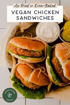 Vegan Chicken Sandwich Vegan Chicken Recipes, Seitan Chicken, Vegan Chicken Nuggets