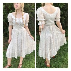 Reposhing This Item I Purchased From @Thethriftsmiths. Loved It, But Ready To Rotate For Something New. Absolutely Ethereal And Stunning Questions? Leave A Comment Below! Digital Closet, Gunne Sax, Prairie Dress, Dresses Vintage, Vintage 1970s, Something New, Vintage Dresses, 1970s, Colorful Dresses