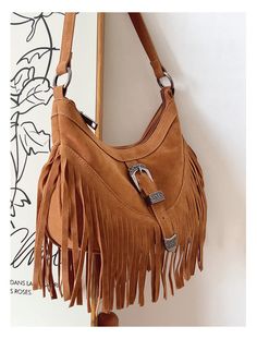 Elena Handbags Soft Suede Shoulder Bag with Tassel Trendy Hobo Bag Tote With Tassels, Trendy Brown Hobo Bag With Fringe, Trendy Fringe Shoulder Bag For Travel, Trendy Hobo Bag With Fringe For Everyday Use, Trendy Fringed Hobo Bag For Everyday Use, Trendy Fringe Hobo Bag For Everyday Use, Trendy Fringe Bags For Fall, Trendy Fall Bags With Fringe, Trendy Fringed Hobo Bag For Travel