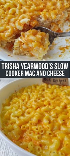 Trisha Yearwood’s Slow Cooker Mac & Cheese is creamy, cheesy, and perfect for easy dinners or family gatherings. Pin this delicious comfort food recipe for a quick and satisfying meal! #MacAndCheese #TrishaYearwoodRecipes #ComfortFood Trisha Yearwood Mac And Cheese, Crockpot Easy Dinner, Mac And Cheese Crockpot, Mac N Cheese Crockpot, Slow Cooker Mac Cheese, Slow Cooker Mac And Cheese, Trisha Yearwood Recipes, Mustard Powder, Easy To Make Dinners