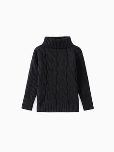 * Cable Knit & Turtleneck 
* Soft and comfy
* Material: 95% Cotton, 5% Polyester
* Machine wash, tumble dry
* Imported Cable Knit Turtleneck, Cable Knit Turtleneck Sweater, Toddler Tops, Turtle Neck Sweater, Knit Turtleneck, Knit Turtleneck Sweater, Turtleneck Sweater, Cable Knit, Neck Sweater