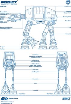 the diagram for at - at walker from star wars