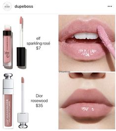 Lip Oil Drugstore, Dior Lip Oil Rosewood, Dior Lip Oil, Dior Lipgloss, Makeup Dior, Dior Lip, Rose Lip, Gloss Makeup