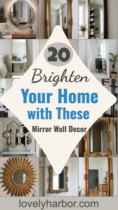 20 Mirror Wall Decor Ideas To Brighten Your Home Reflecting Light