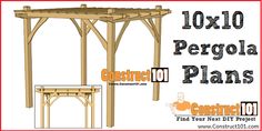 the pergola plans for this gazebo are easy to build and can be used as a table or bench