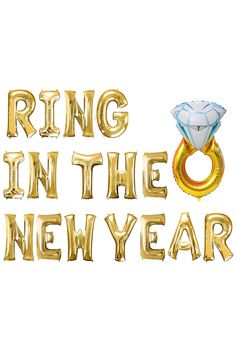 Ring in the new year balloon New Year Bachelorette Party, New Year’s Eve Bachelorette Party, New Year Bridal Shower Ideas, Ring In The New Year Engagement Party, New Years Bachelorette Party, New Year’s Eve Engagement Party, Nye Engagement Party, December Engagement Party, New Years Engagement Party