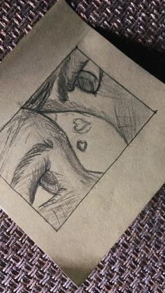 a piece of paper with a drawing on it