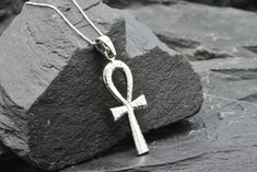 Ankh Cross Pendant made of Solid 925 Sterling Silver ☞ made to last.Matching Ring & Earrings - please ask meDetails:• Hammered Cross Pendant• Dimensions: Pendant Height 36mm, Width 17mm• Free Complimentary Chain• Solid 925 Sterling SilverSKU P-01302 Symbolic Gemstone Jewelry For Formal Occasions, Symbolic Nickel-free Jewelry For Anniversary, Spiritual Hallmarked Pendant Jewelry, Symbolic Engraved Ankh Jewelry, Symbolic White Gold Jewelry For Gift, Symbolic Sterling Silver Jewelry For Formal Occasions, Spiritual Sterling Silver Pendant Jewelry, Sterling Silver Cross Fine Jewelry, Fine Jewelry Sterling Silver Cross