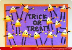 a cake decorated to look like trick or treat