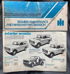 an instruction manual for the new and older model car, including four station wagons