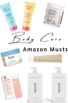 Amazon finds for body care and self care, self love products, treat yourself Self Care Must Haves, Shave Butter, Body Serum, Clean Body, Beauty Must Haves