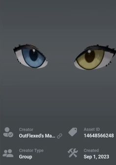 the eyes of an animal are shown in this screenshot