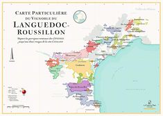 a map of the region of languedoc roussillon in france