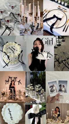 Photo Collage Ideas, 17th Birthday Ideas, Birthday Cake Decorating Ideas, Vintage Birthday Cakes