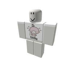 an image of a person made out of cubes with a sticker on it