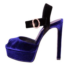 Velvet Black and bluette color TGolden buckle Heel height cm 14 (5.5 inches) Plateau height cm 45 (1.77 inches) Evening Blue Sandals With Buckle Closure, Blue Evening Sandals With Buckle Closure, High Sandals, Buckled Heels, Shoes Black, Rocker, Black Shoes, Heel Height, Fashion Accessories