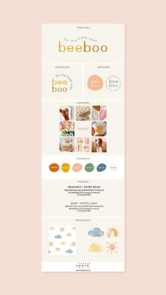 the website design for bebeboo