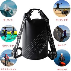 an image of various water sports items in japanese language with pictures and captions about them