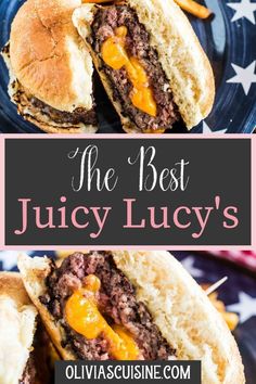 the best juicy juicy's burger with cheese on it