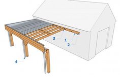 an image of a wooden structure with measurements for the top and bottom part on it