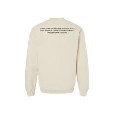 BODY, Cozy Crew Sweatshirt – Also, Freedom Luxury White Crew Neck Sweatshirt, Luxury White Logo Print Sweatshirt, White Sweatshirt For Fan Merchandise, Luxury White Crew Sweatshirt, Luxury White Sweatshirt With Logo Print, Luxury White Trendy Sweatshirt, Luxury White Sweatshirt With Logo Detail, Diamond Ear Cuff, Studded Necklace