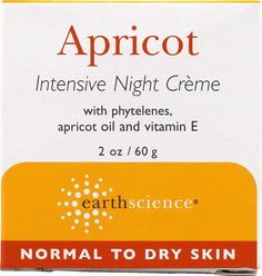 Earth Science Intensive Night Creme Apricot Beach Skincare, Baby Shampoo, Earth Science, Night Creams, Vitamin E, Dry Skin, Apricot