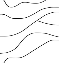 an abstract line drawing with wavy lines