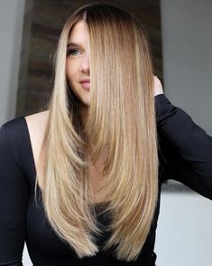 Long Straight Hair with Face-Framing Layers Long Straight Hair With Face Framing, Straight Cut With Face Framing Layers, Face Framing Layers Unstyled, Haircut Long Straight Hair, Front Face Framing Layers, Face Layers Long Hair, Long Hair Layers Straight, What To Ask For Haircut