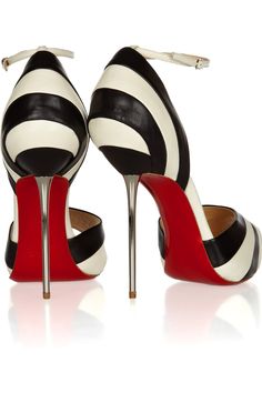 20th anniversary Louboutins! Christian Louboutin Heels, My Shoes, Fabulous Shoes, Crazy Shoes, 20th Anniversary, Leather Pumps, Beautiful Shoes