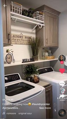 the laundry room is clean and ready for us to use