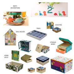 there are many different boxes that can be used to make gifts for someone's birthday